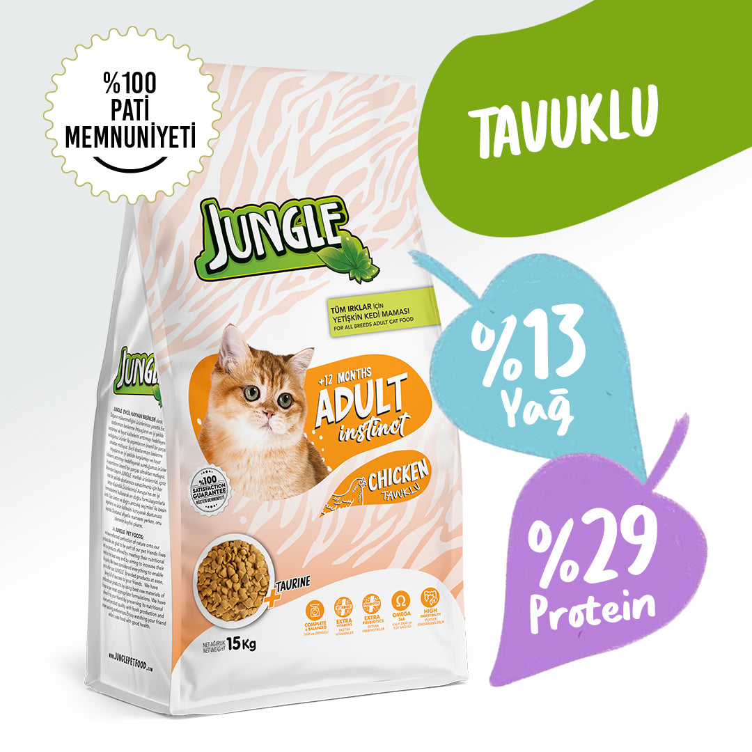 Jungle Tavuklu Yetişkin Kedi Maması