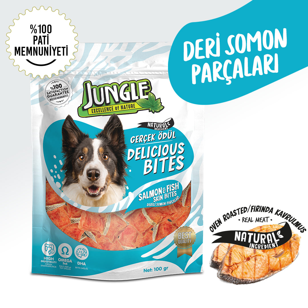 Jungle Somon Etli Köpek Ödül Maması