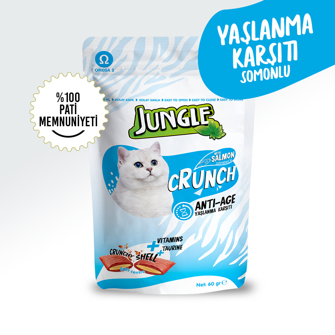 Jungle Crunch Yaşlanma Karşıtı Kedi Ödül Maması