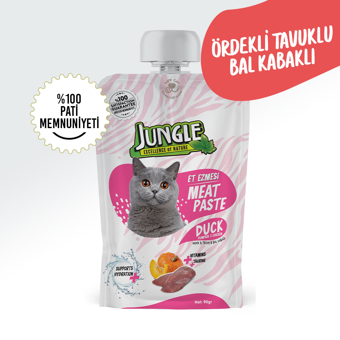 Jungle Ördekli Kedi Taze Et Ezmesi