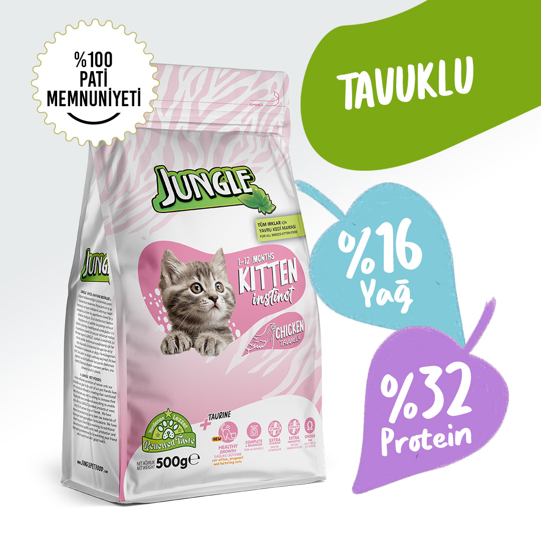 Jungle Tavuklu Yavru Kedi Maması 500gr
