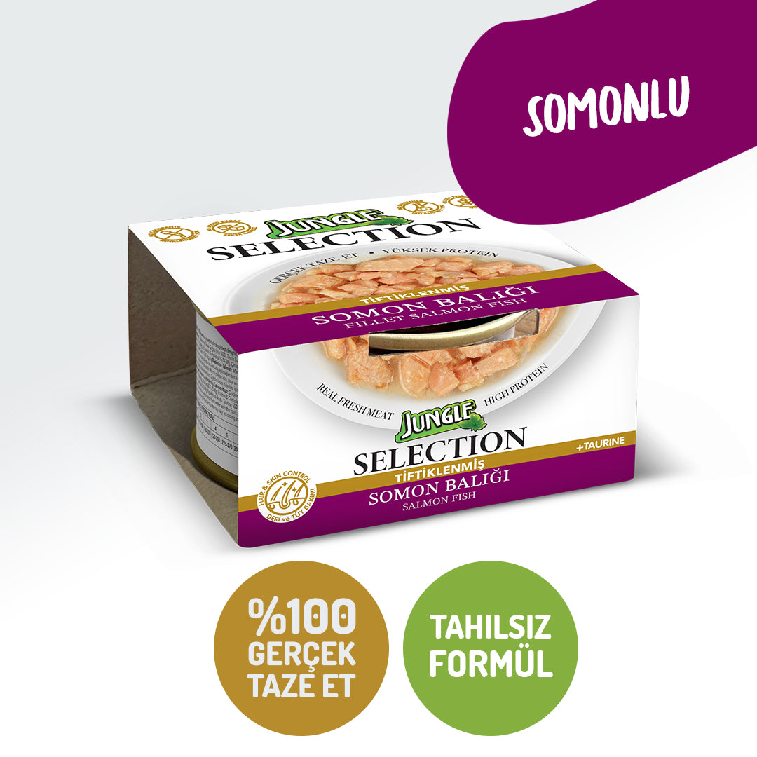Jungle Selection Somonlu Kedi Yaş Maması