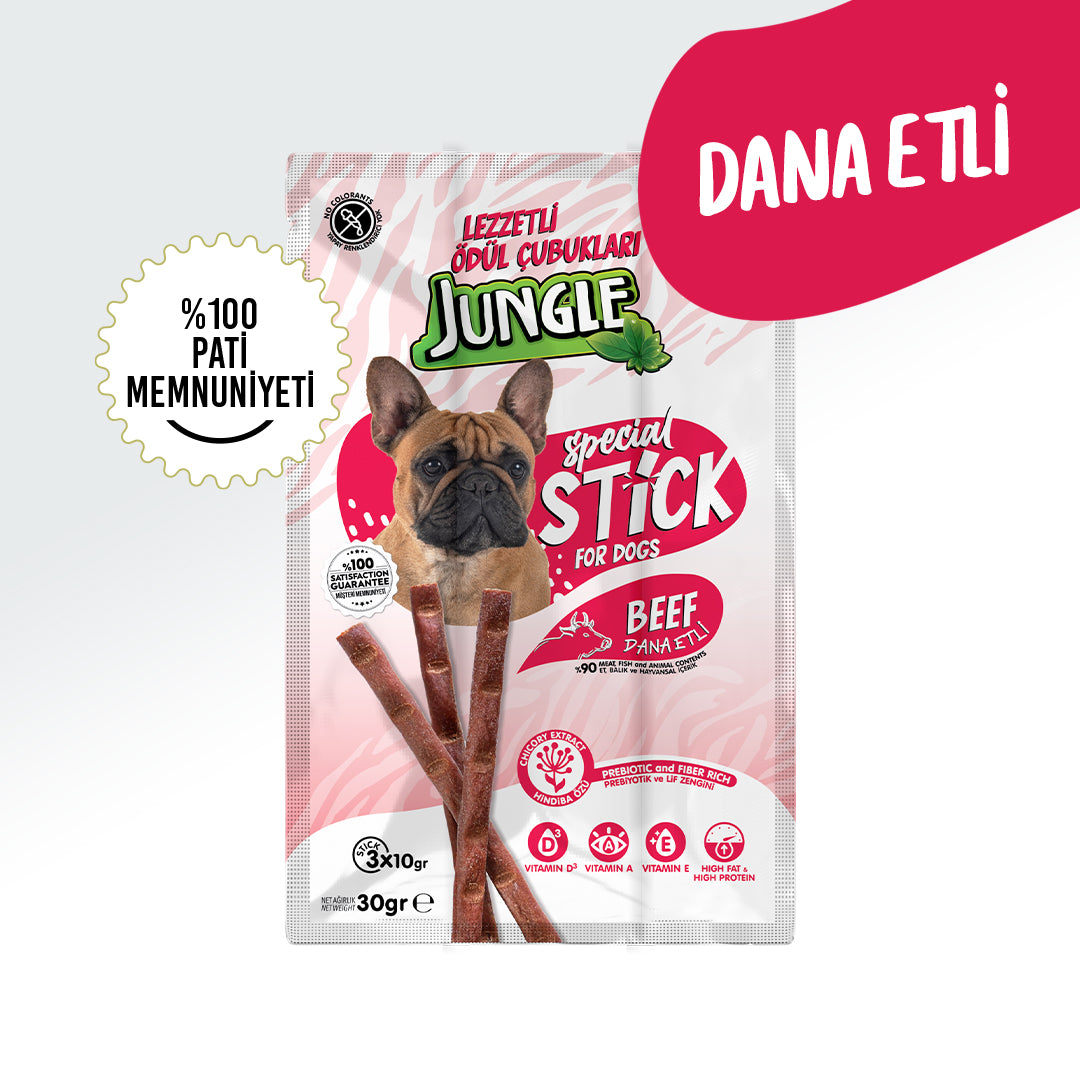 Jungle Dana Etli Köpek Ödül Çubukları