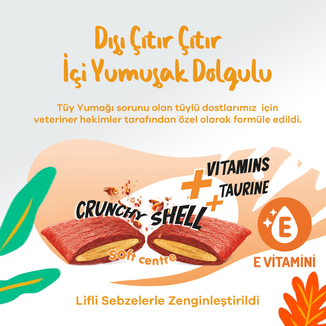 Jungle Crunch Tüy Yumağı Kontrolü Kedi Ödül Maması