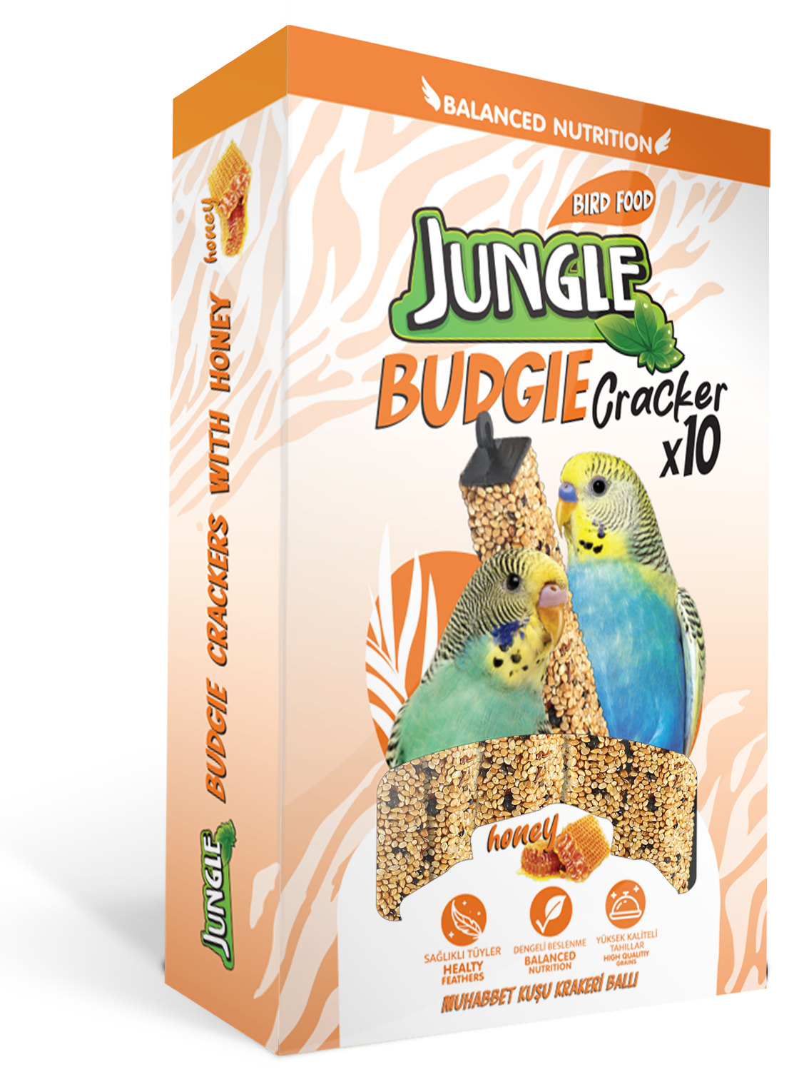 Jungle Muhabbet Kuşu Ballı Kraker
