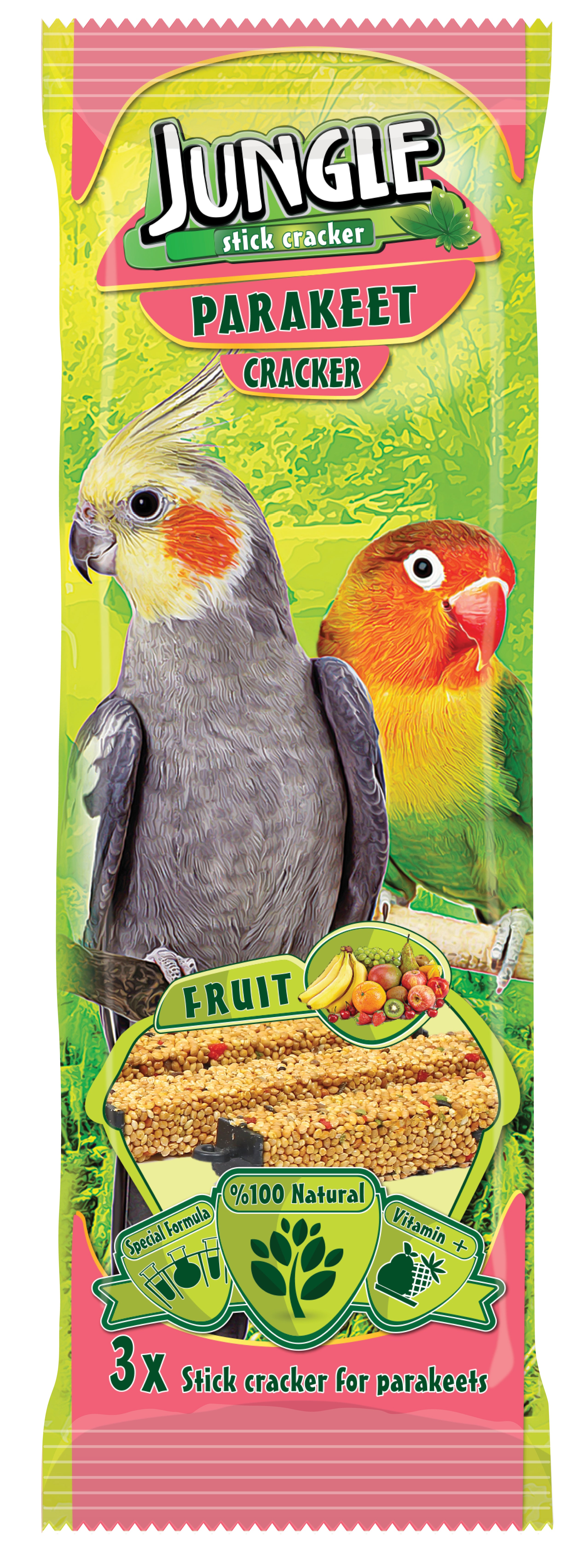 Jungle Sultan Papağanı Üçlü Kraker