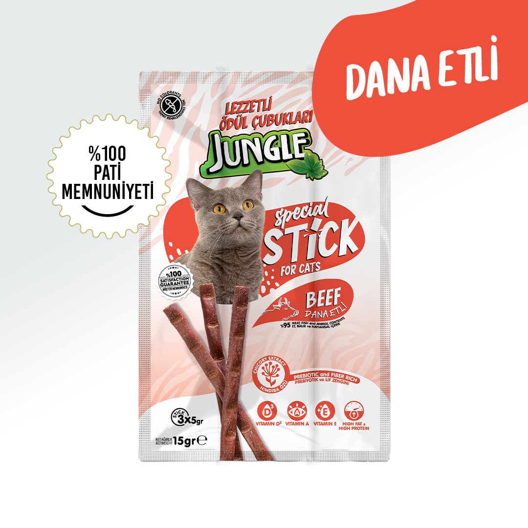 Jungle Dana Etli Kedi Stick Ödül Maması